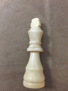 Ancien roi d'échecs en bois de remplacement 3,1" marron - Photo 1/3