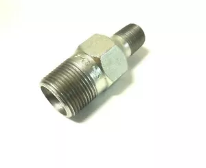 1" X 1/2" Male NPT S/80 (XH) Concentric Swage Nipple Zinc Plated WPB SWG1060421 - Picture 1 of 6