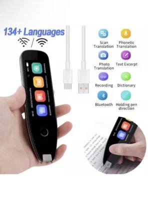 Smart Scanner Translator Dictionary Pen AI Voice Translation Offline Recording - Image 1 of 4