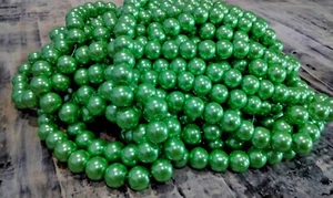 Glass Pearl Bead, Pearlized, 10mm, Medium Sea Green, 50 pce, Free Post OZ - Bild 1 von 1