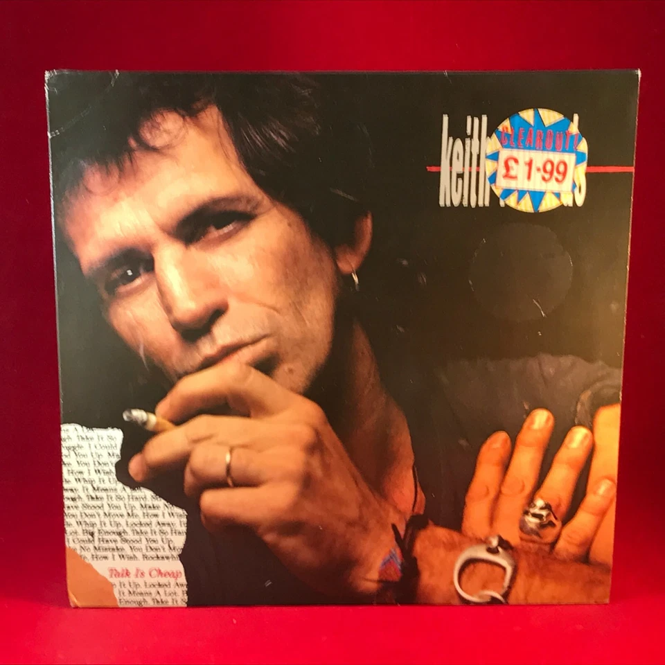 KEITH RICHARDS Talk Is Cheap 1988 GERMAN Vinyl LP + INNER Rolling Stone original - Image 1 of 4