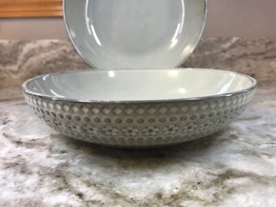 Montecito Rustic Pasta Bowls Set Of 2 Stoneware Different Colors You Choose New - Image 1 of 4