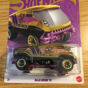 HOT WHEELS 2025 57TH ANNIVERSARY BAJA BISON T5 PURPLE & GOLD CHASE - Picture 1 of 4