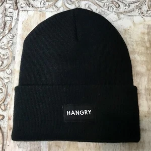 Beanie Cap “HANGRY” Patch By Soft Port and Company Hat NWOT - Picture 1 of 2