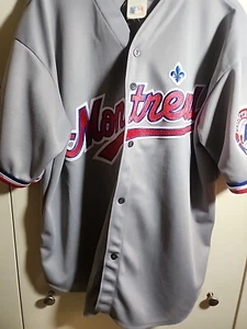 Maglia baseball vintage anni 80/90 CCM Montreal Expos cucita taglia XL - Foto 1 di 5