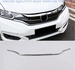 Parrilla delantera cromada ABS para Honda Fit Jazz GK5 2018-2020 moldura de tira de malla - Imagen 1 de 5