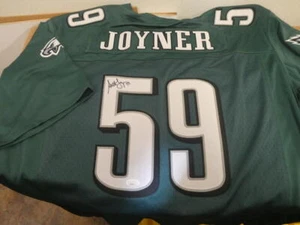 Seth Joyner Philadelphia Eagles Signed Replica   Jersey JSA - Picture 1 of 2