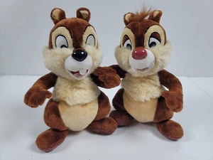 Walt Disney World Disneyland ~ Chip and Dale Chipmunks Plush Bean Bags 9" - Picture 1 of 10
