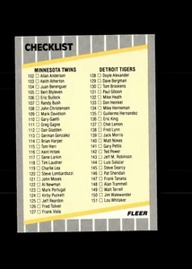 1989 Fleer - #655 Checklist - Picture 1 of 2