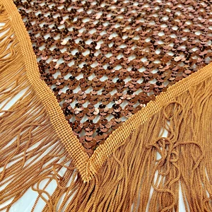 Stunning Rare Peer Gynt Shawl Sequence Norwegian Wool Bronze Sydney Australia - Bild 1 von 17