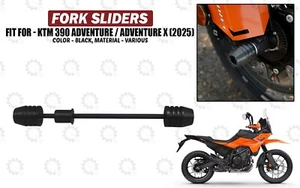 KTM Black Fork Sliders "Fit For KTM Adventure 390/ Adventure X (2025)" - Picture 1 of 9