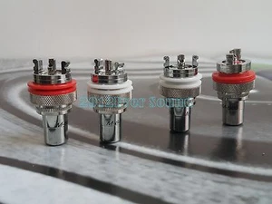 4x HIFI M805 Rhodium Plated RCA Socket Chassis Connector  - Picture 1 of 5