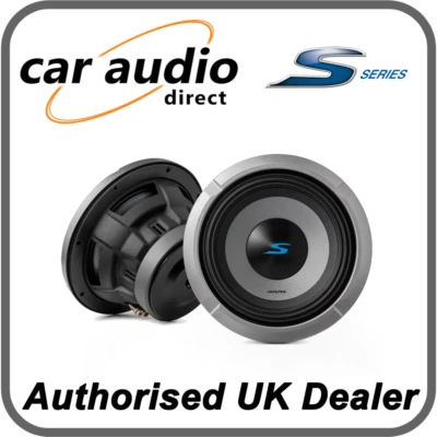 Alpine S-Series S2-W8D4 - 8” 20cm 900W Dual 4 Ohm Subwoofer Bass Driver - Image 1 of 4