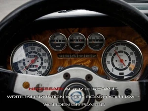 For Lancia Fulvia 63-76 Polished Aluminium Trim Rings Instrument Cluster 5pcs - Picture 1 of 10