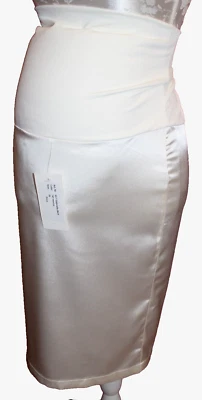 Umstandsmode Brautmode "QUE SERA" Rock "Gabriella" in Cremeweiß Gr.36 Satinstoff - Bild 1 von 4