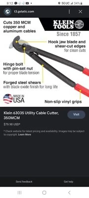 Cortador de cables utilitario Klein Tools 63035 Foto 1 de 4