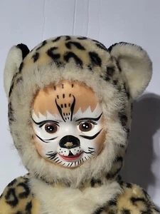 Rubber Face Nanco Plush 15” Doll Tiger 1999 Stuffed Animal Baby Vtg - Picture 1 of 7