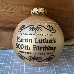 Martin Luthers 500. Geburtstag Ornament 10. November 1483-1983 Eine mächtige Festung - Bild 1 von 8