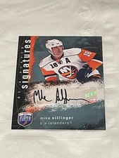Mike Sillinger 2007-08 Upper Deck Be a Player Signatures #S-SI Auto Islanders