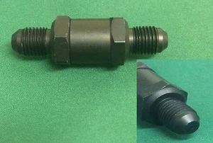 4AN -4AN AN4 TURBO OIL FEED LINE FILTER with .075 OIL RESTRICTOR BLACK - Foto 1 di 1