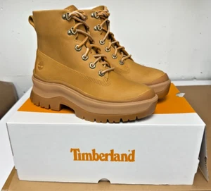 Timberland Roxie Lane Mid Lace Boot Wheat Full Grain Size US Women's 10 W - Picture 1 of 5