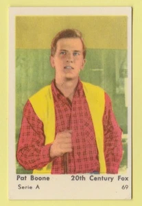 1958 Swedish Dutch Film Star Card Star Serie A #69 Singer Pat Boone VG-EX cond - Picture 1 of 1