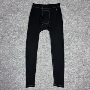 Pantalones térmicos elásticos de lana merino negros L Smartwool para hombre - Imagen 1 de 10