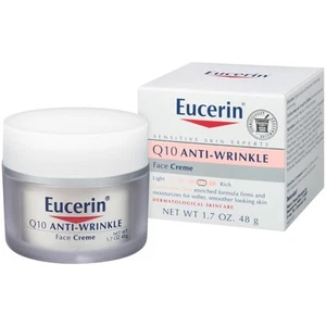Eucerin Face Creme Q10 Anti-Wrinkle Enriched Formula Firm 1.7 Ounce 3 Pack - Picture 1 of 6