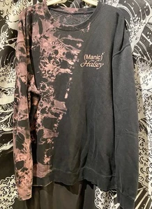 Sudadera HALSEY 2020 Manic 3XL Negra Rosa Teñida con Corbata Oficial Limitada Muy Buen Estado RARA - Imagen 1 de 7