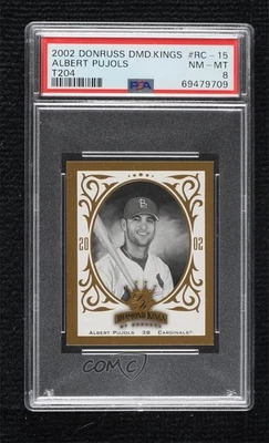 Donruss Diamond Kings T204/1000 2002 Albert Pujols #RC-15 PSA 8 Foto 1 de 2