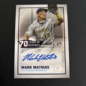 Mark Mathias 2021 Topps 70 Years Of Baseball Autograph - Picture 1 of 2