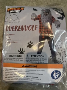 Spooktacular Creations Werewolf Costume - Kids Size L (10-12Yrs) Halloween - Picture 1 of 4