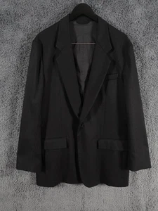 Maison Margiela Jacket Mens 44R Black Blazer Wool Made In Italy Coat Button - Picture 1 of 13