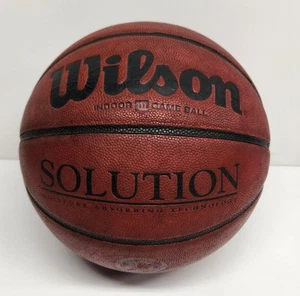 Wilson Solution Pallacanestro Gioco Interno Pelle NFHS HS Rosso Taglia 7 29,5" - Foto 1 di 11