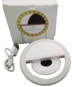 Selfie Portable LED Ring Fill Light Camera Photography for iPhone Android Phone - Picture 1 of 1