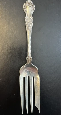 Servidor de tenedor de carne fría Cambridge Gorham plata de ley 6 3/8" 29,7 gramos sin mono Foto 1 de 4
