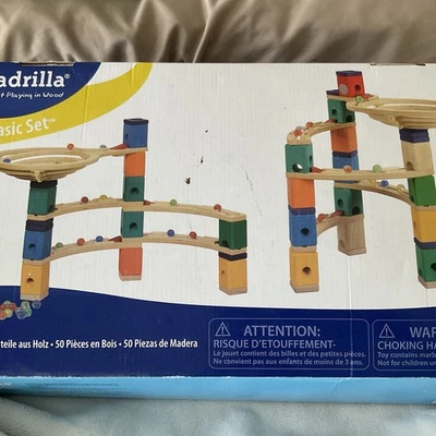 Hape Quadrilla Madera Mármol Run Construcción Cor Set Excelente Estado Foto 1 de 4