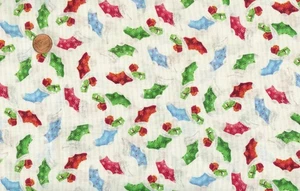 AUSVERKAUF - KLEINE STRÜMPFE AUF WEISSEM WEIHNACHTSSTOFF - QUILTSCHÄTZE - Bild 1 von 1