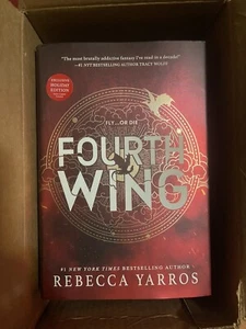 Fourth Wing Holiday FIRST Edition Sprayed Edges Rebecca Yarros - Picture 1 of 3