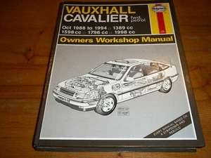 MANUALE OFFICINA HAYNES VAUXHALL CAVALIER OTTOBRE 1988 AL 1994,MODELLI BENZINA - Foto 1 di 1