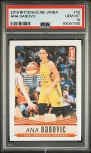 2016 Rittenhouse WNBA PSA 10 Ana Dabovic Rookie Los Angeles Sparks Serbia - Picture 1 of 2