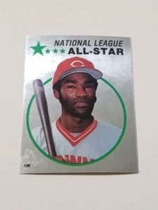 Pegatina de béisbol George Foster 1982 Topps #126 Cincinnati Reds lámina de plata - Imagen 1 de 2