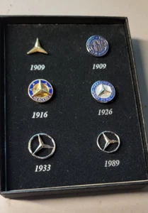 Mercedes Benz 6 verschiedene Sterne Pins im Set, siehe Fotos - Bild 1 von 3