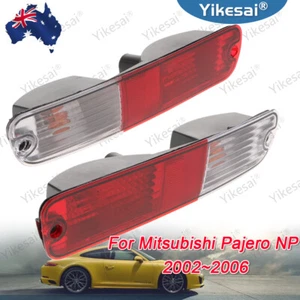 LH + RH Rear Bumper Bar Lamp Tail Light Fits For Mitsubishi Pajero NP 2002-2006 - Picture 1 of 14