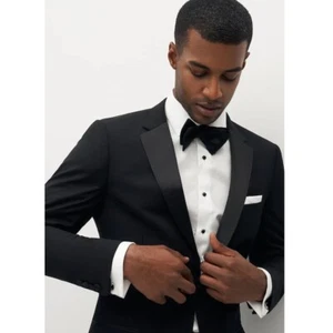 Joseph Abboud Full Tuxedo 43R Pants 36-38" waist 31" inseam Gently worn 96% wool - Picture 1 of 9
