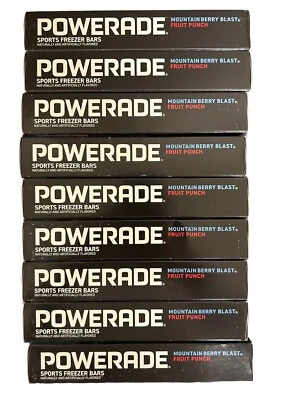 90 BARS - Powerade Sports Freezer Bar, Electrolytes B Vitamins 1oz 9 PACKS Of 10 - Image 1 of 2