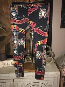 Vintage Guns N’ Roses Leggings Women’s Large - Picture 1 of 2