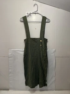 Styleshop Green Pinstriped Jumper Pencil Skirt women’s size L - Picture 1 of 4