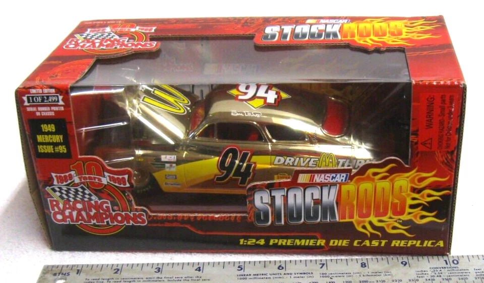 Billete Elliott 94 1999 acción 1/24 NASCAR Mercury Stock Rods coche de coleccionista de oro Foto 1 de 1