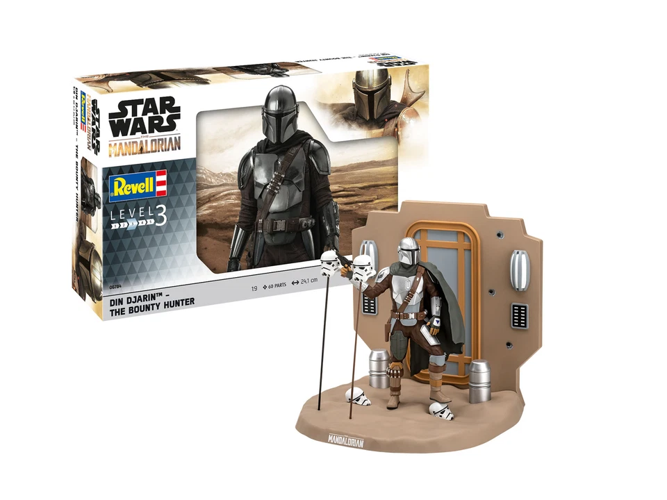 Star Wars The Mandalorian - Din Djarin: The Bounty Hunter 1:9 Plastic Model Kit - Immagine 1 di 4